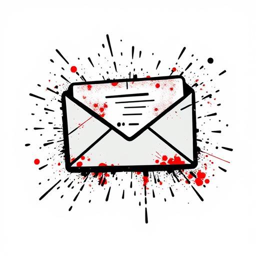Graphic showing a phishing email being sent and received, emphasizing the dangers of phishing attacks.